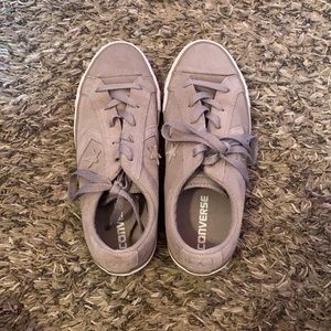 Pewter converse sneakers